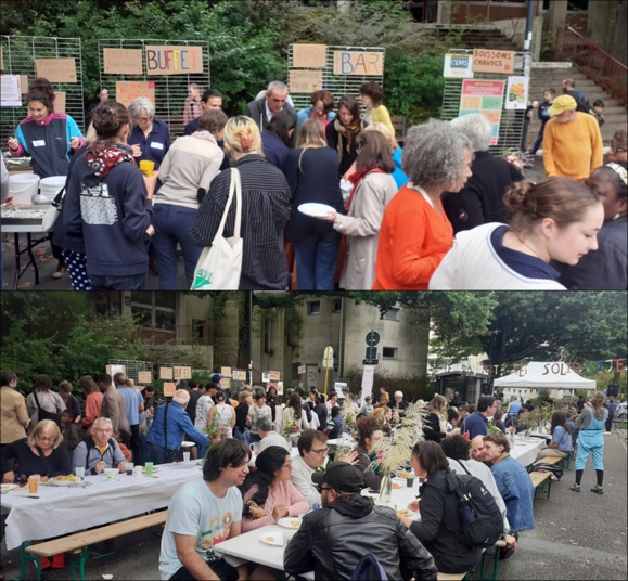 Environ 150 personnes ont participé au Banquet des solidarités, malgré les incertitudes de la météo..